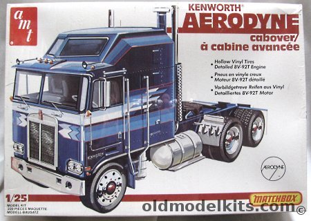 AMT 1/25 Kenworth Aerodyne Cabover Semi Truck, 5018 plastic model kit